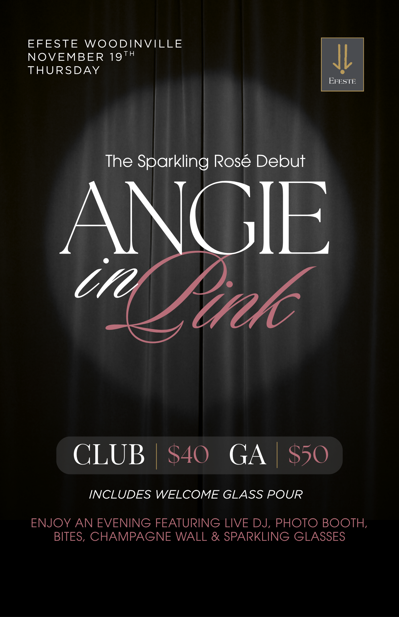 Angie In Pink: Sparkling Rosé Release Party