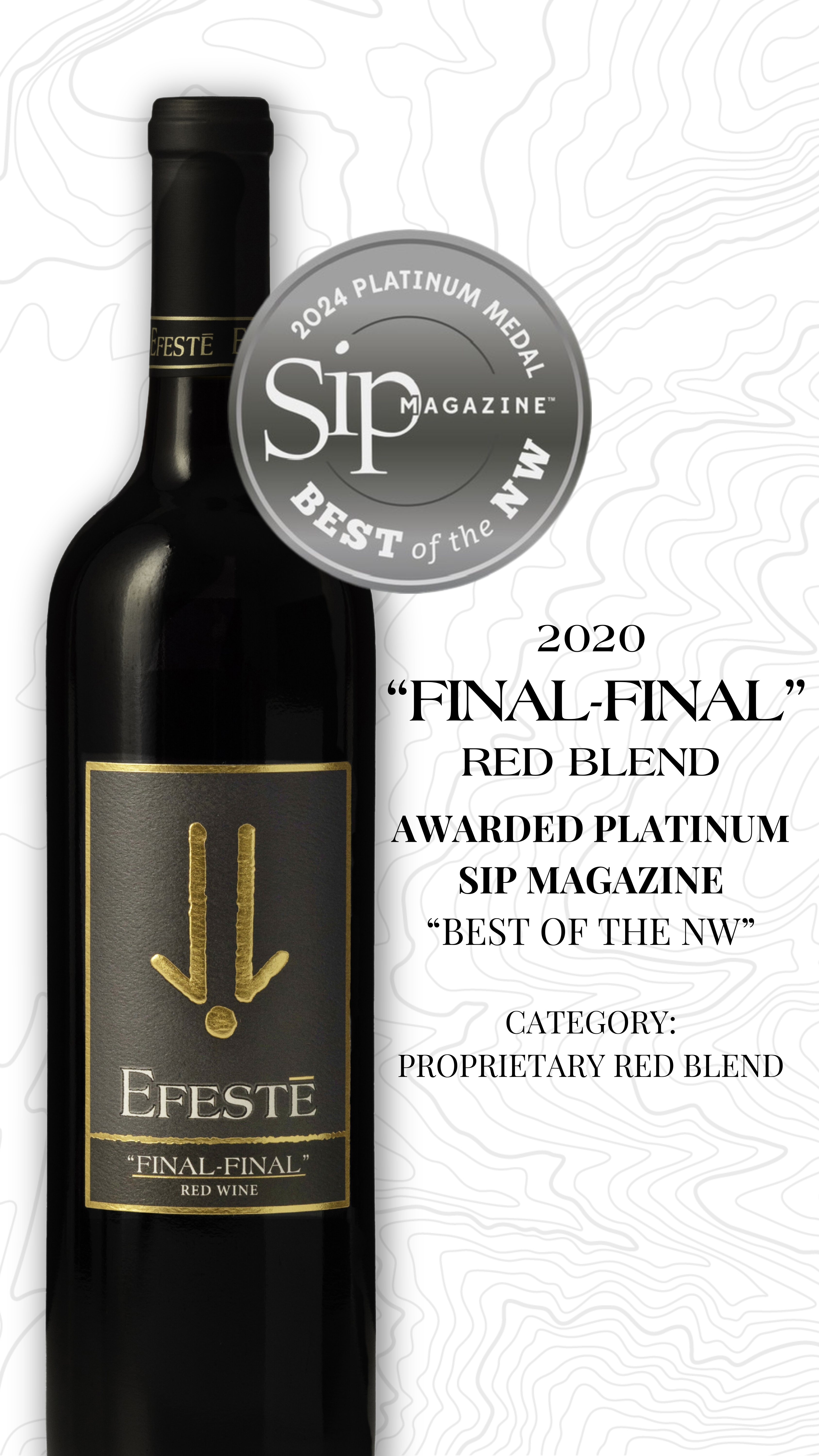 Final Final Platinum Winner of Sip Magazine's Best of the Northwest Awards